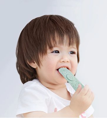ซิลิโคนฟัน ของเล่นฟันเด็ก ฟันฟันเด็ก ฟรี BPA ทนต่อความร้อนและความเย็น ทําความสะอาดง่าย
