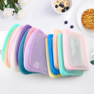 800 ML ฟรี BPA ถุงอาหารซิลิโคนที่สามารถนําไปใช้ได้ใหม่และใช้ได้ สําหรับการเก็บอาหารที่มิตรต่อสิ่งแวดล้อม